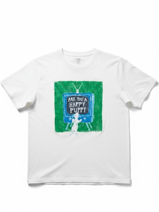 Uniqlo Tops - Uniqlo UTGP x Disney 101 Dalmatians “Are You A Happy Puppy” Graphic Tee Size M